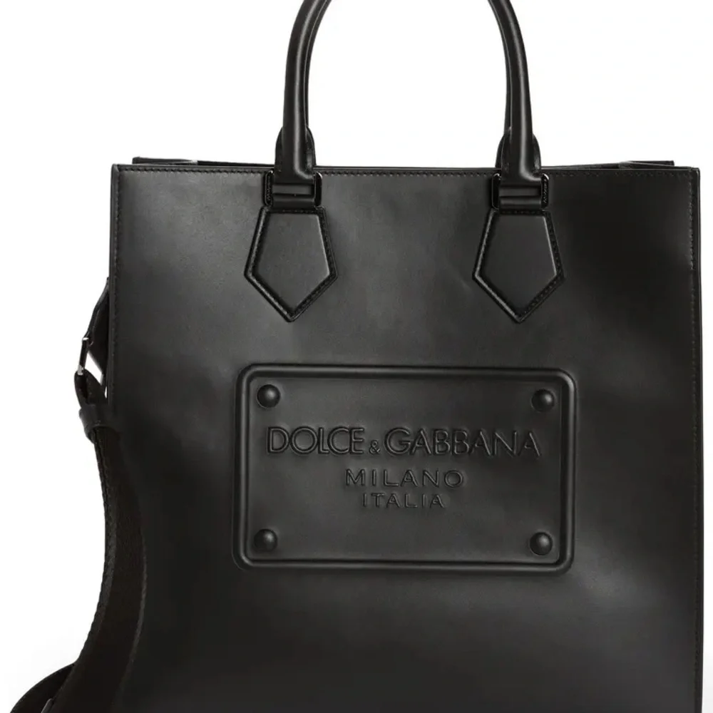 Dolce & Gabbana Black Leather Briefcase